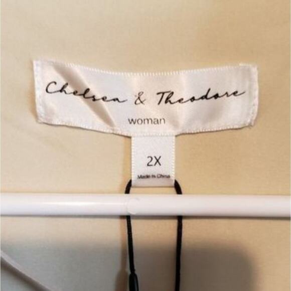 CHELSEA and Theodore faux‎ leather floral jacket oversized coat plus size new!!! - Picture 13 of 16